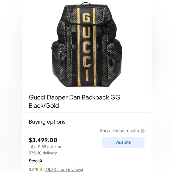 Authentic Gucci x Dapper Dan Backpack - Picture 9 of 9